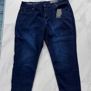 AVENUE DENIM Premium Stretch Rolled Cuff Jeans (Size 22P) NWT